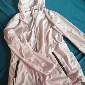 Columbia rain jacket light pink